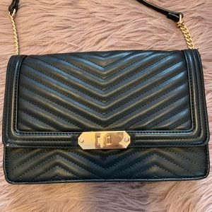 Black & gold crossbody